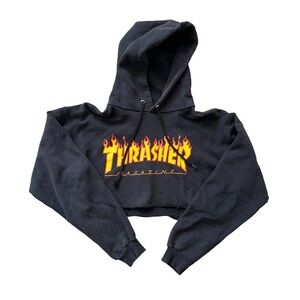 Thrasher Cropped Sweater